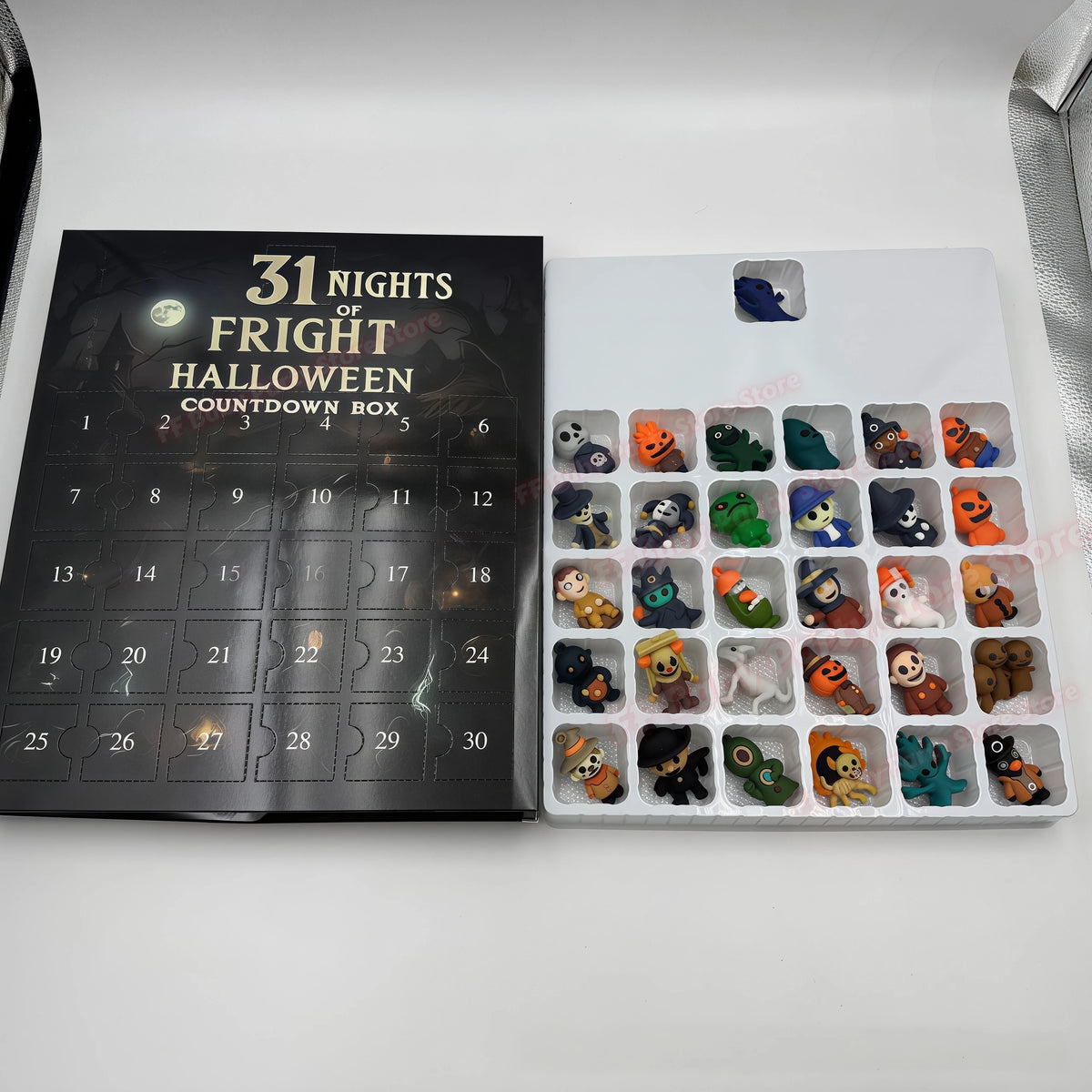 Halloween Advent Calendar | 2026 31 Nights Of Fright | 3D Mini Spooky Figurines | Countdown Party Gift