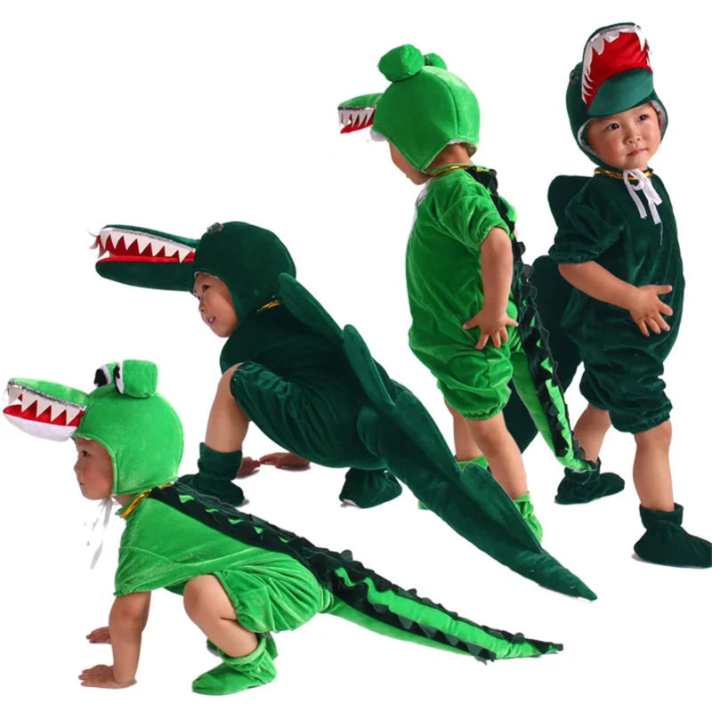 Kids' Unisex Dinosaur Hoodie Costume - Perfect for Halloween Fun!