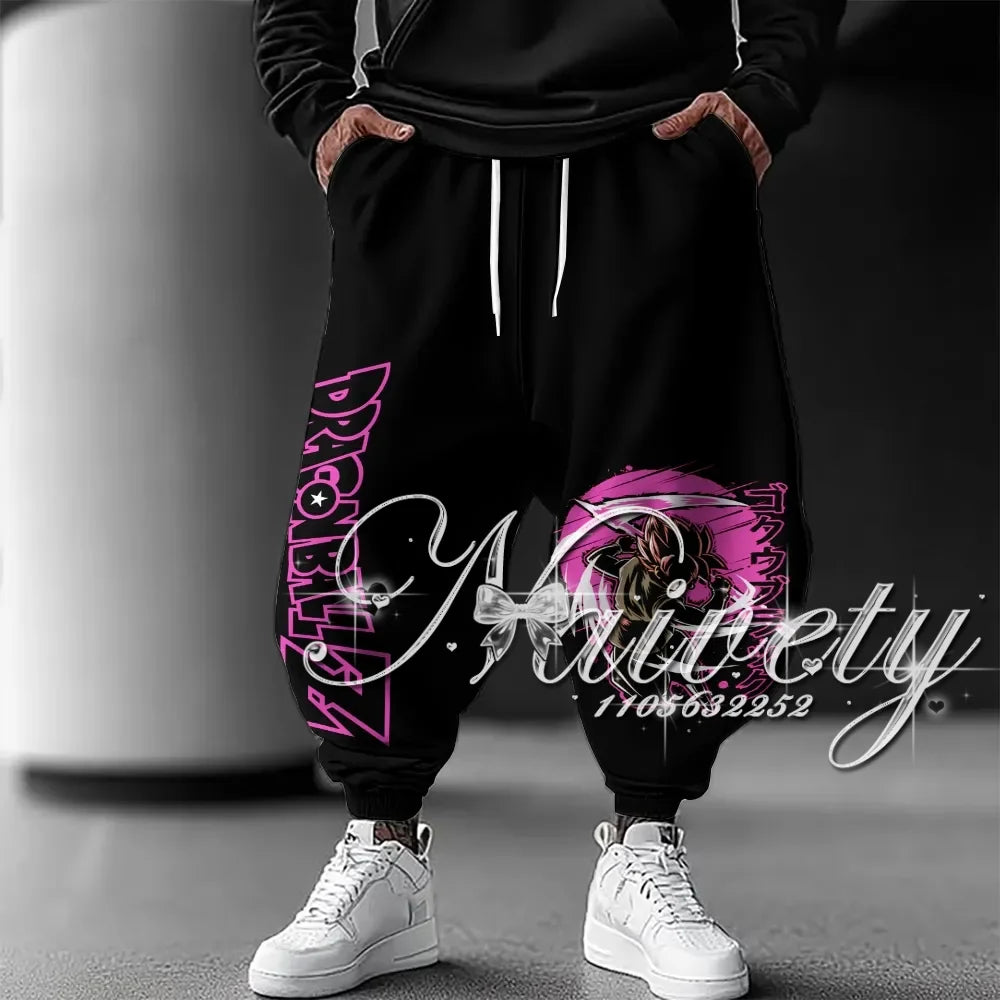 Joggers | Majin Buu Symbol 3D Print | Quick Dry Breathable Fabric | Unisex