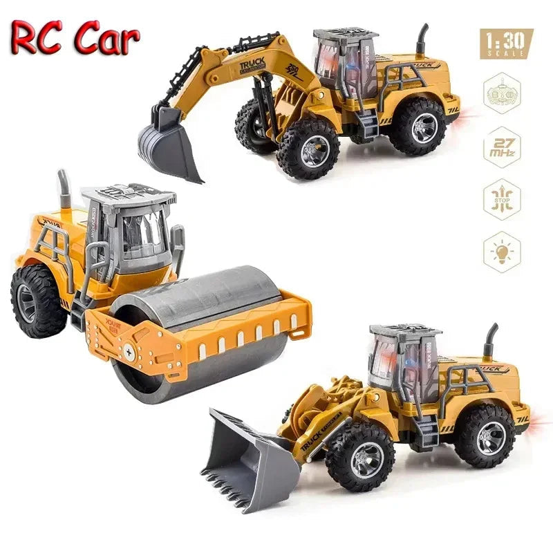 RC Cars Children Toys for Boys Remote Control Car Kids Toy Excavator Toyland EU