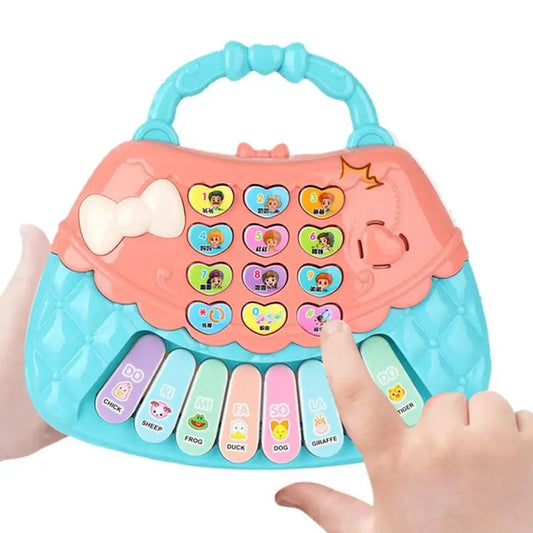 Interactive Light-Up Handbag Musical Piano Toy for Infants