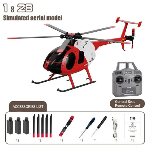 Rc Era 1:28 C189 Bird Rc Helicopter Tusk Md500 Dual Brushless Toyland EU