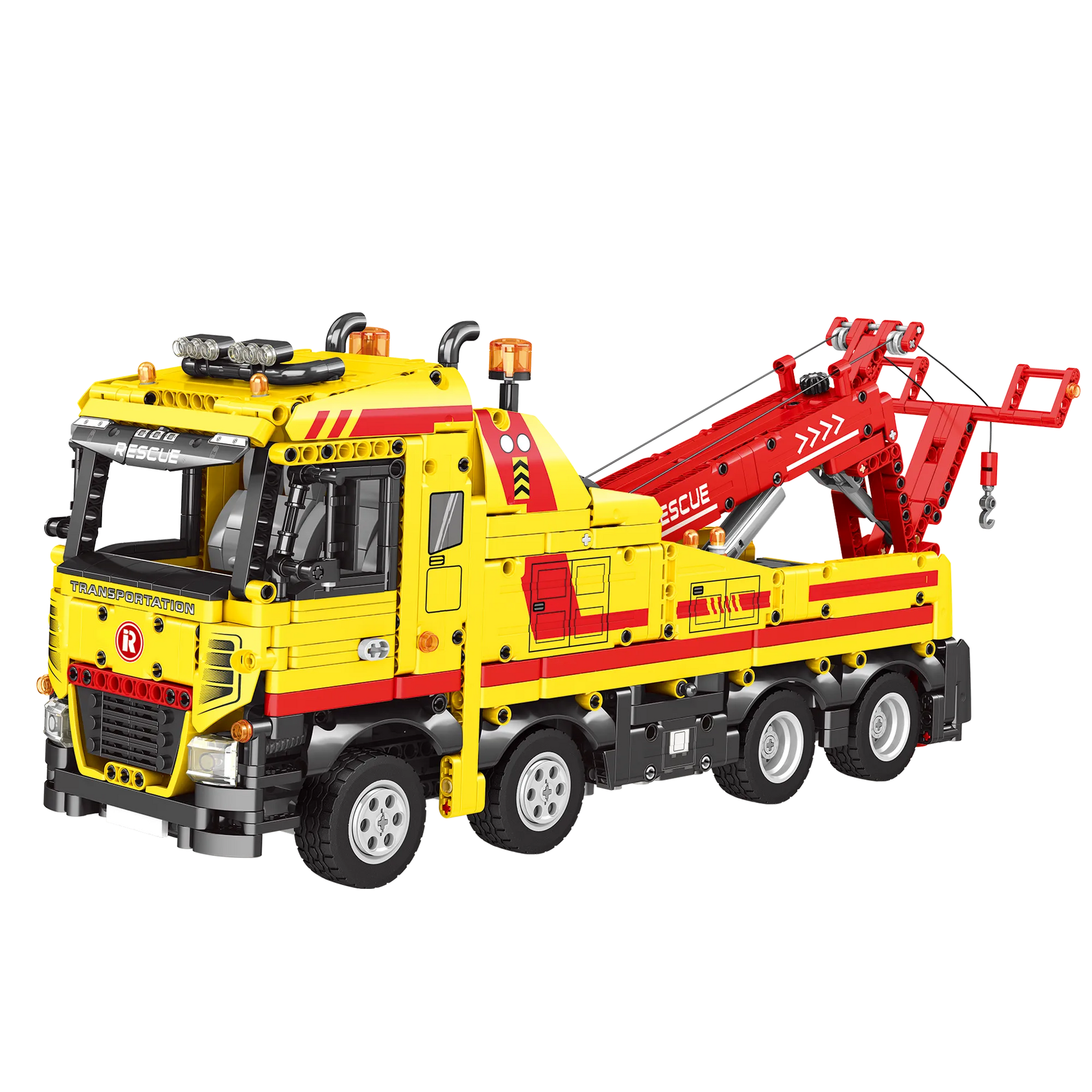 Engineering Tow Truck Model Kit with Building Blocks - ToylandEU