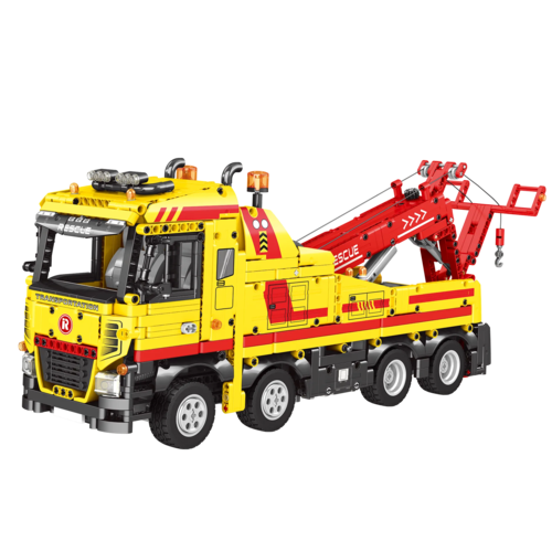 Engineering Tow Truck Model Kit with Building Blocks ToylandEU.com Toyland EU