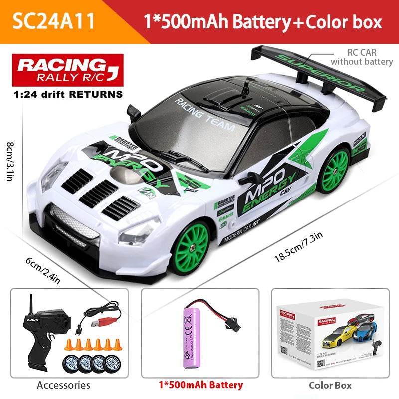 RC High-Speed 2.4G Remote Control Drift RC Car - 4WD AE86 GTR Model Racing Toy for Kids, Perfect Christmas Gift - ToylandEU