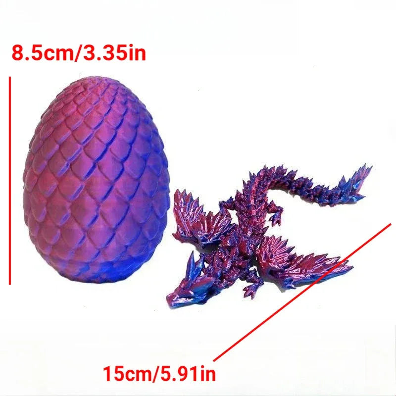 Dragon 3D Printed Movable Wings Articulated Fidget Toy For Desk - ToylandEU