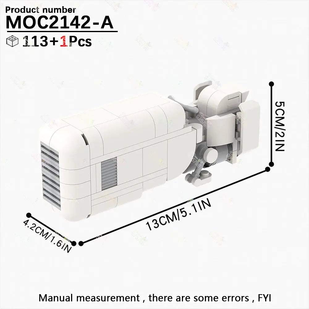 MOC Space Wars Movie Series Interplanetary Flying Motorcycle Combat Robot Airship Scout Building Blocks DIY Brick Kids Toy Gifts - ToylandEU