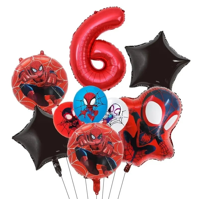 Spider Hero Tableware Kit | Birthday Party Supplies | Plates Cups Tablecloth