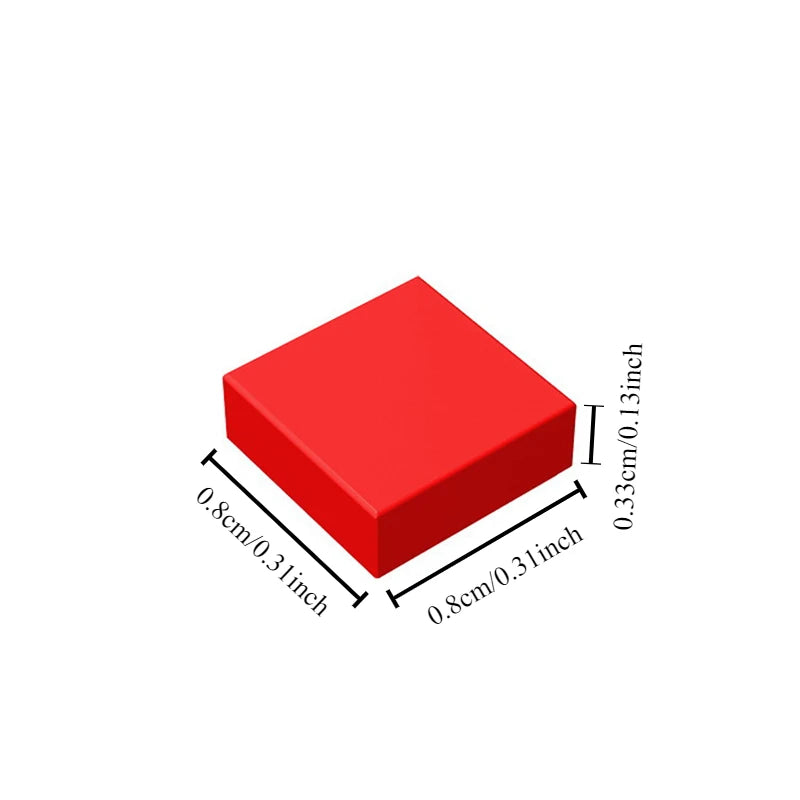 Smooth 1x1 Building Blocks | MOC Pixel Particles | DIY Kids Set