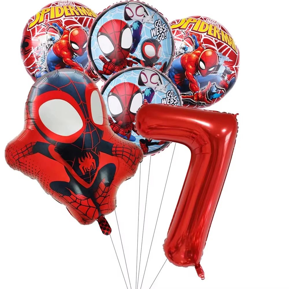Birthday Party Supplies | Cartoon Spider Theme | Disposable Tableware