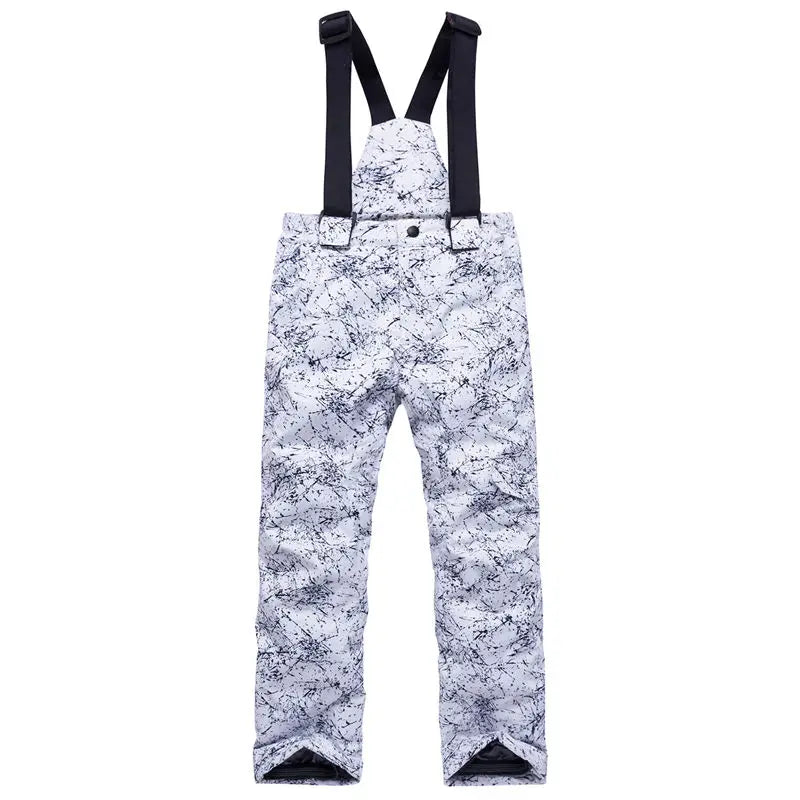 Children's Ski Bibs | Cotton Fabric | Windproof Fit | Youth Sizing