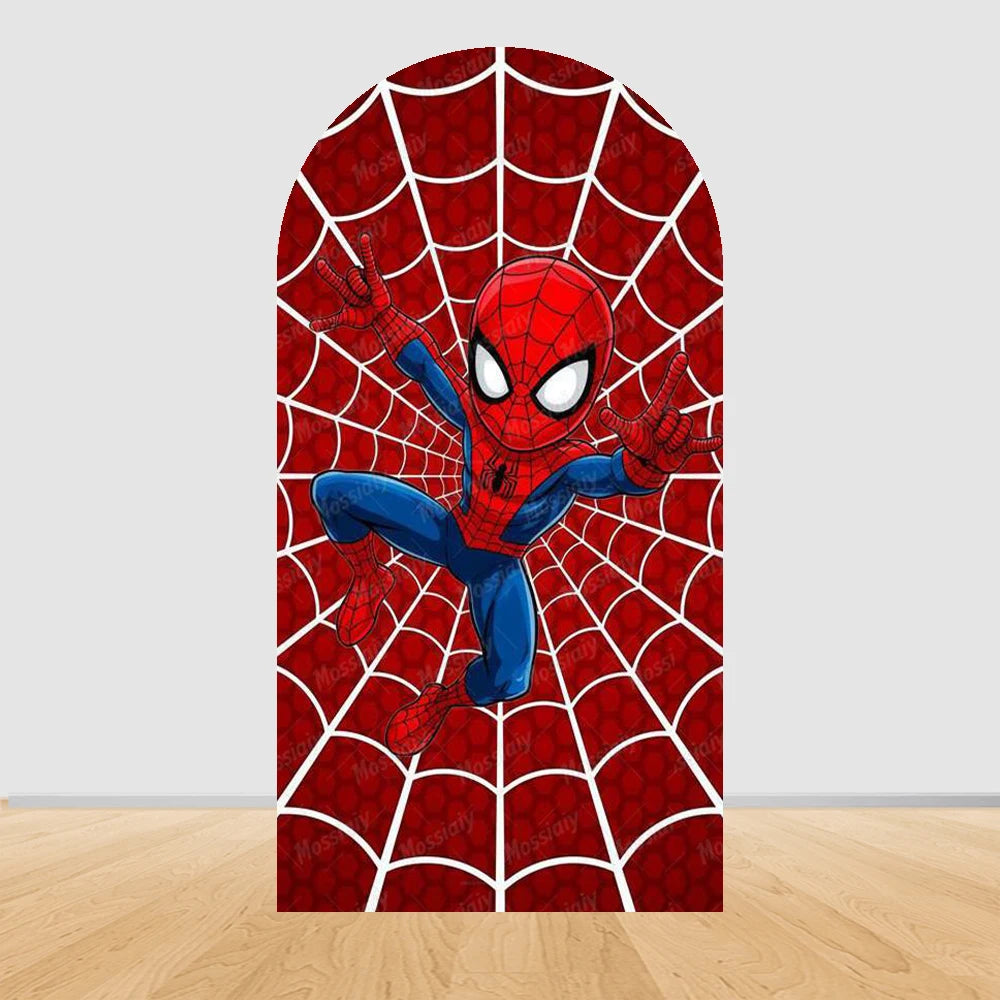 Arch Backdrop | Spider-Man Theme | Polyester | Customized
