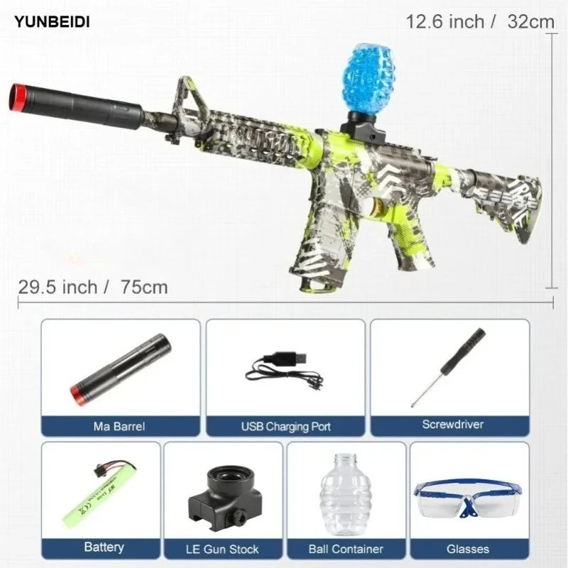 Electric Toy Gun | M416 Blaster Pistol | Camouflage Finish | One Size