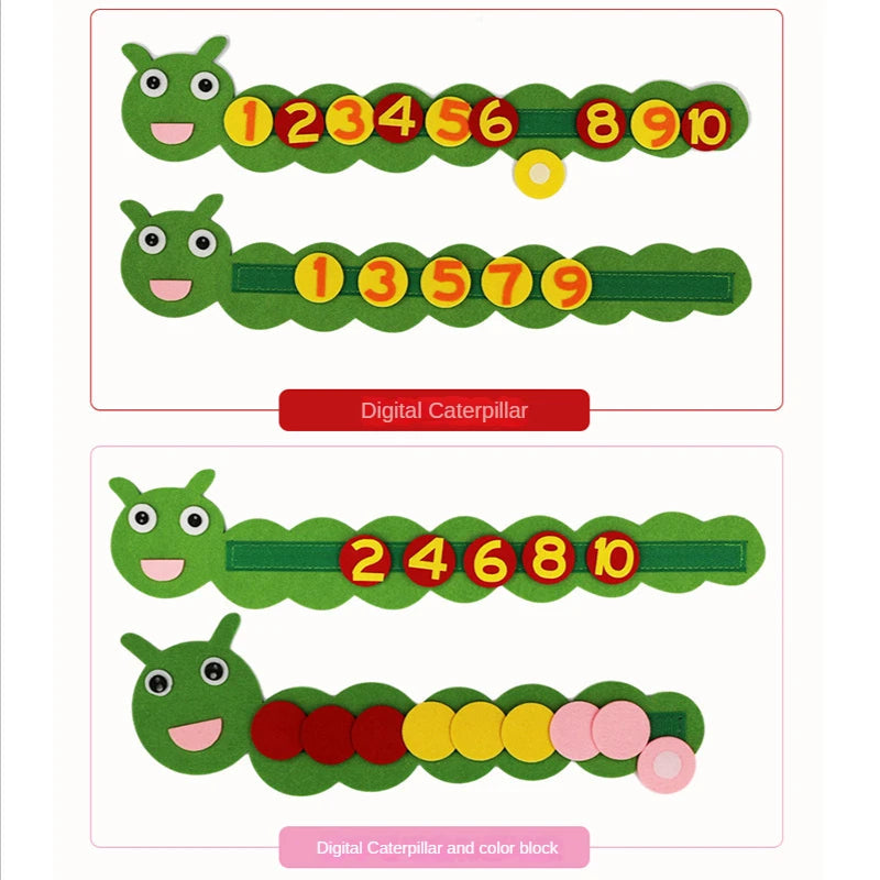 Felt Finger Numbers Math Toy Digital Educational Aids Children - ToylandEU