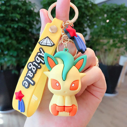 Pikachu and Squirtle Keychain Set - Pokémon Action Figure Car Key Chain with Psyduck Pendant ToylandEU.com Toyland EU
