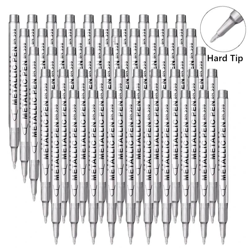 Metallic Paint Pens | Brush Tip Nib | Toylandeu™