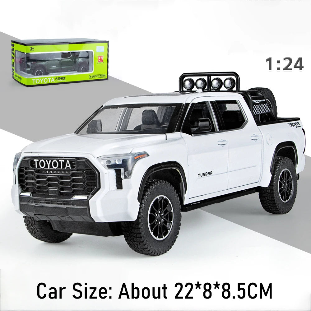Rmz City Tundra Model Car | 1 24 Scale Pull Back | Sound Light Doors Open