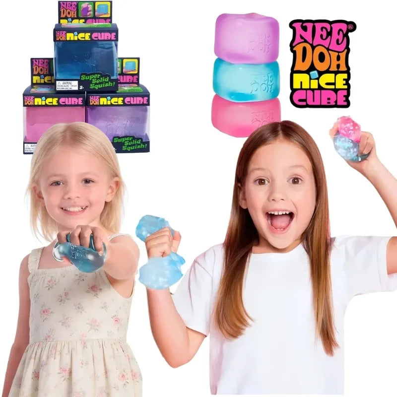 Jelly Fidget Toy | Soft Stretchy Texture | Stress Relief Shape | Jellyfish Cube