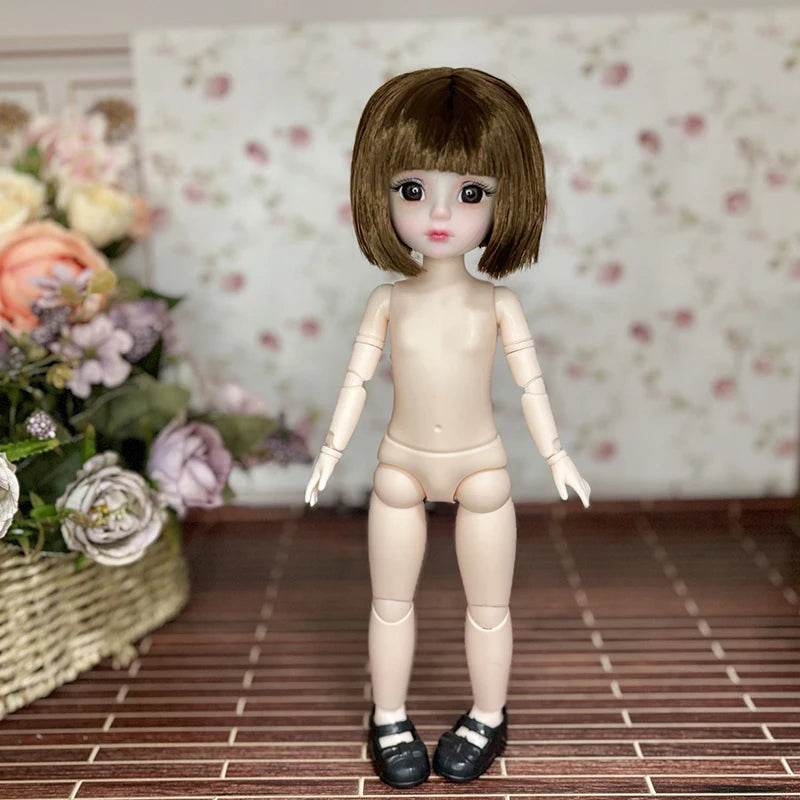 Dolls For Girls Ball Jointed Doll Toys Bjd 30cm Blue Eyes - ToylandEU