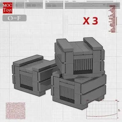 Military Weapons Missile Model Building Blocks Supply Container - ToylandEU
