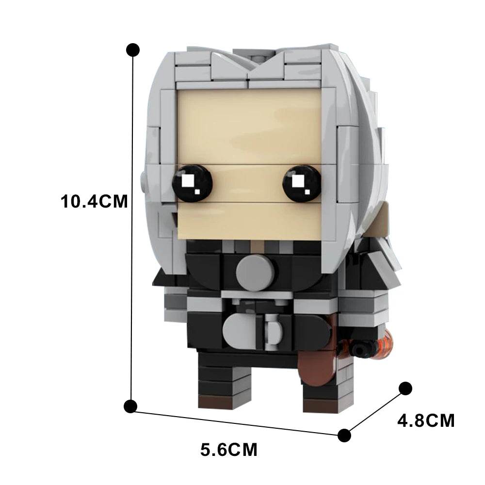 MOC Game Figure Brickheadz Building Block Cloud Strife Gift Set - ToylandEU
