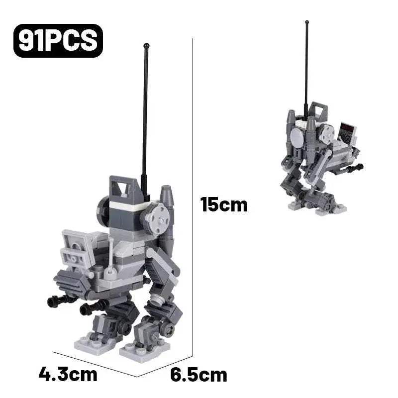 MOC Military Fighter Building Blocks Kit Combat Robots Gift Building Bricks MOC - ToylandEU