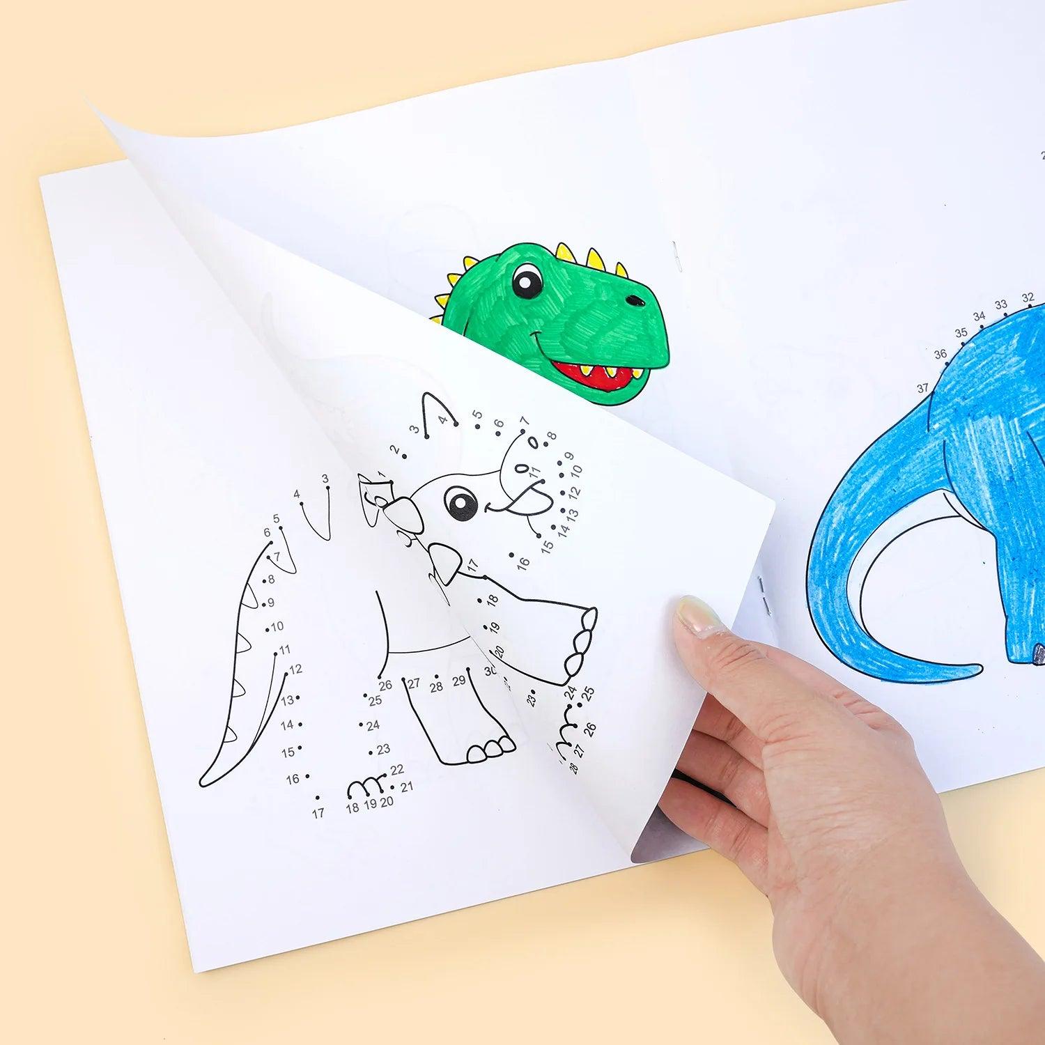 Kids Dot To Dot Book | Jumbo Dinosaurs | Toylandeu™