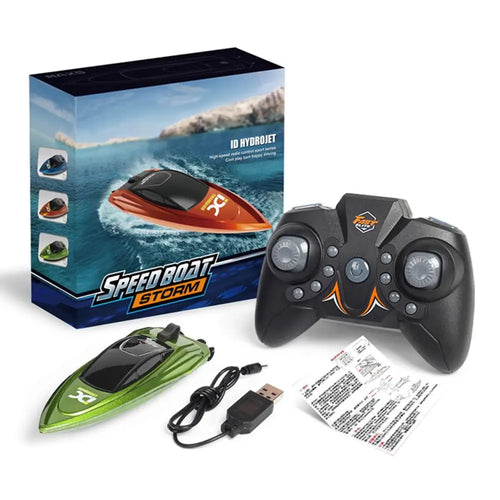 RC Boat For Kids 2.4GHZ Racing Boats 5km/h Remote Control Speedboat ToylandEU.com Toyland EU