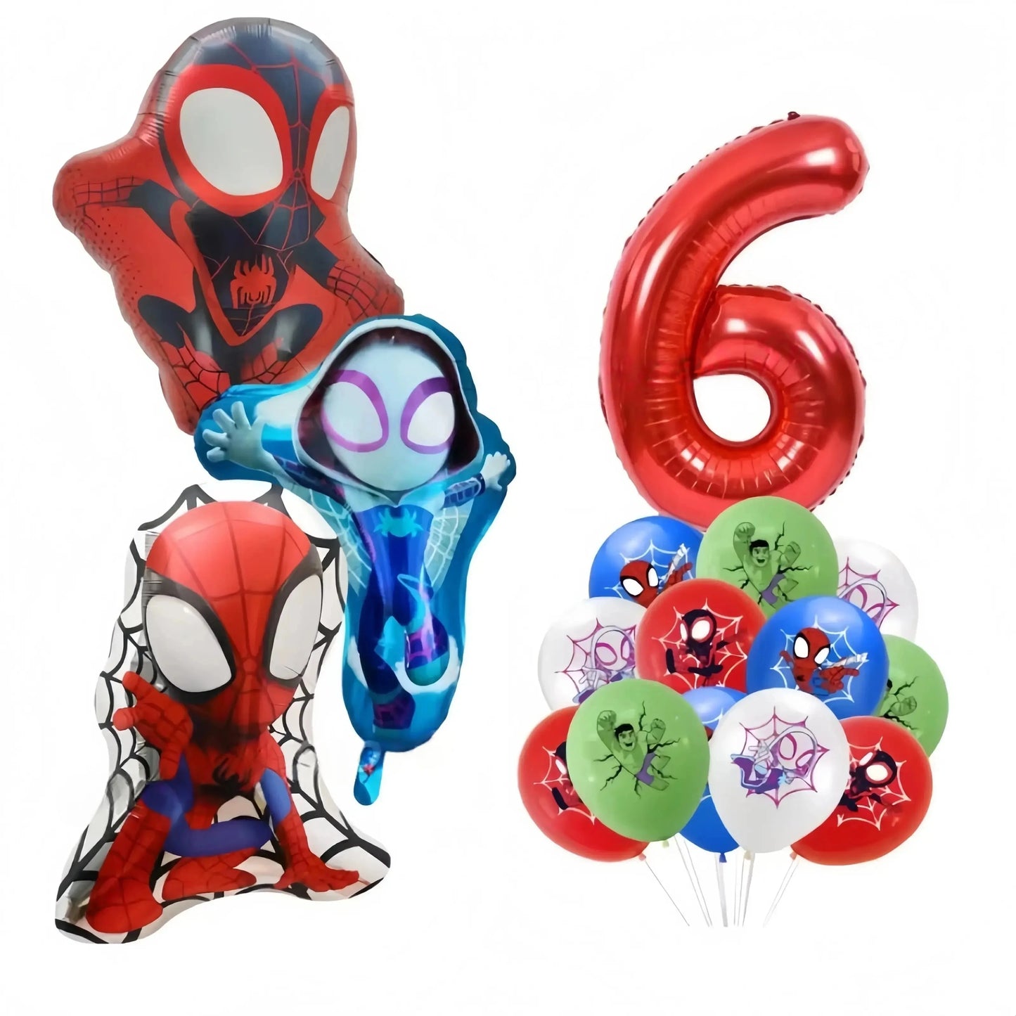 Spider Hero Tableware Kit | Birthday Party Supplies | Plates Cups Tablecloth