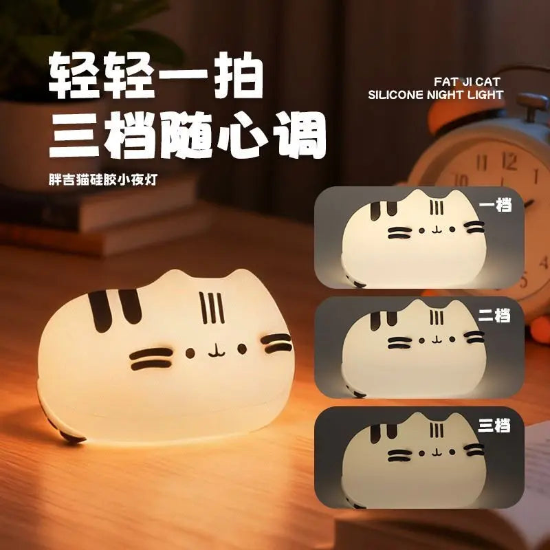 Pusheen Night Light | Glow In The Dark | Kawaii Cat Design | Bedroom Decor
