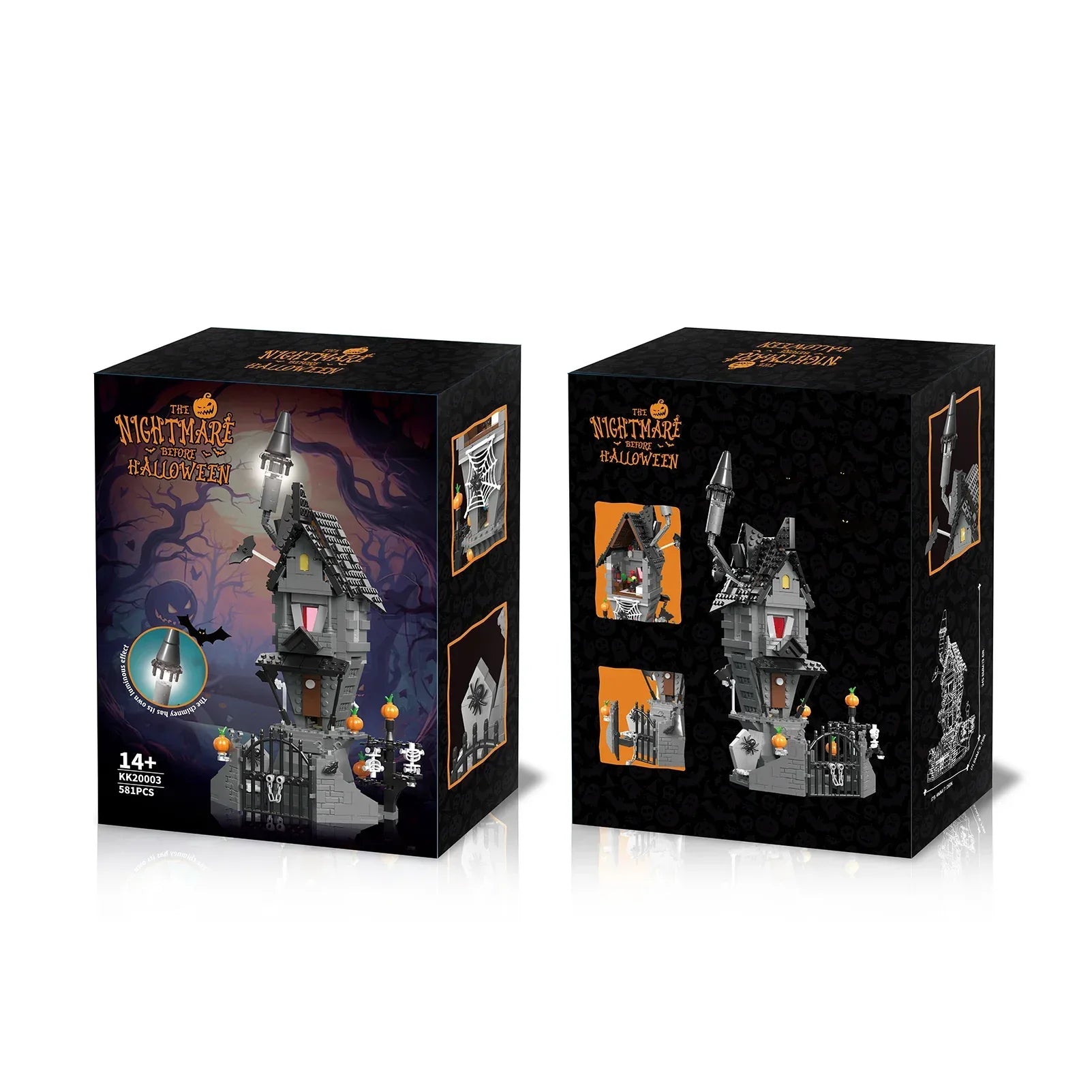 Nightmare Halloween Light Up Castle Building Block Set - ToylandEU