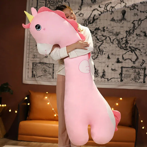 150cm Giant Stuffed Animal Plush Pillow Cute Large Long Unicorn Pillow ToylandEU.com Toyland EU