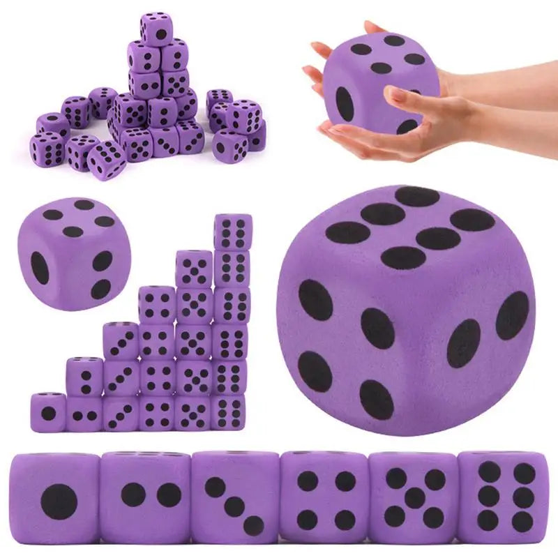 Giant Outdoor Foam Dice - Fun 3.8CM Cubes for Kids' Parties and Games