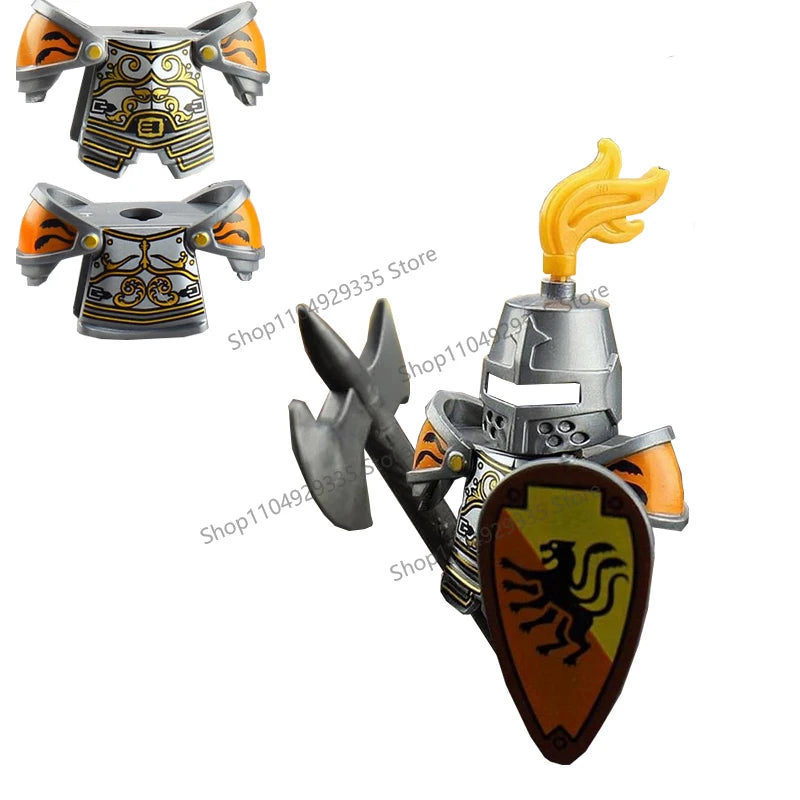 Micro Blocks | Medieval Knight Figures | Plastic Model Kit | Ages 14 Plus