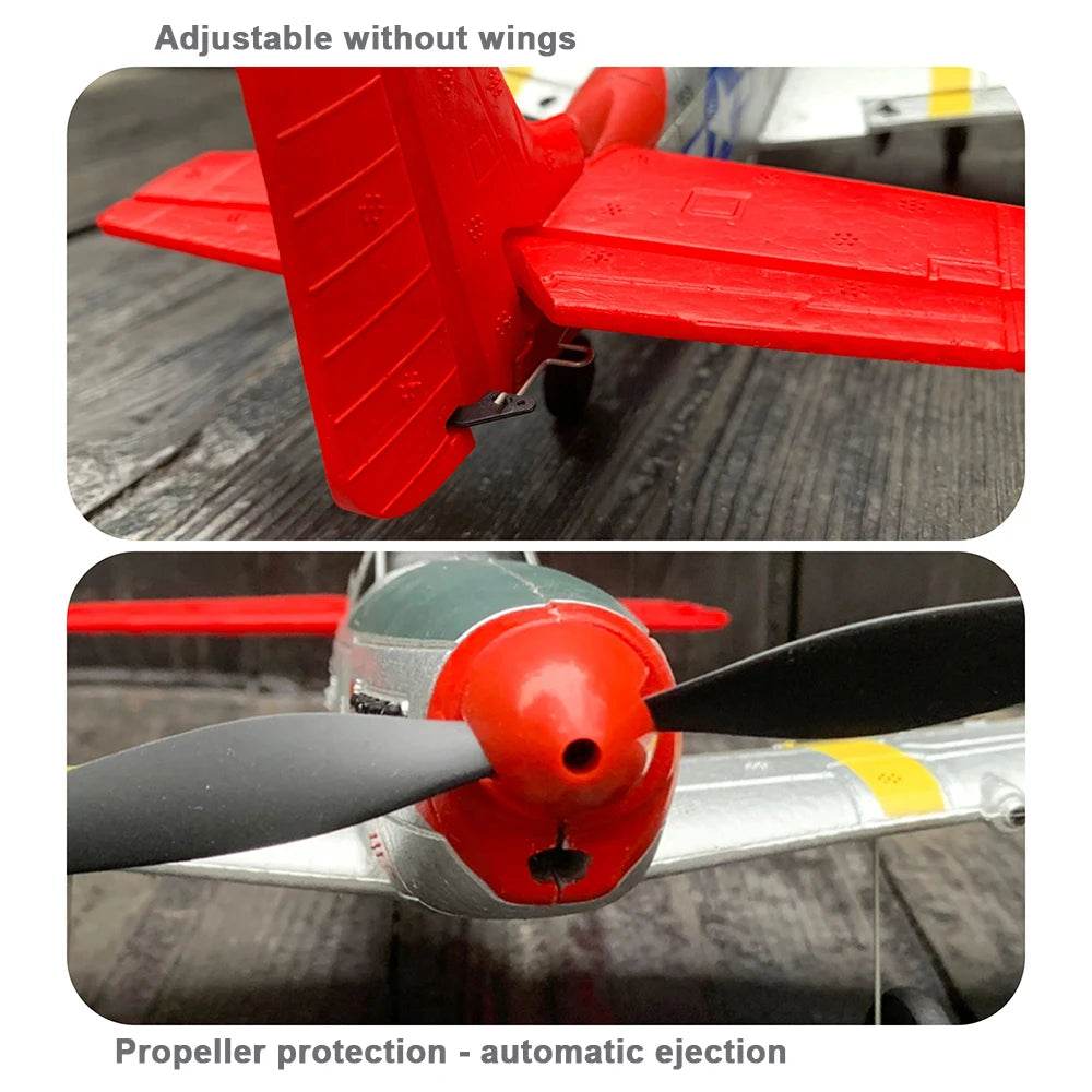 750MM 29.5 Inch Large Remote Control P51 P51D Mustang RC Plane - ToylandEU