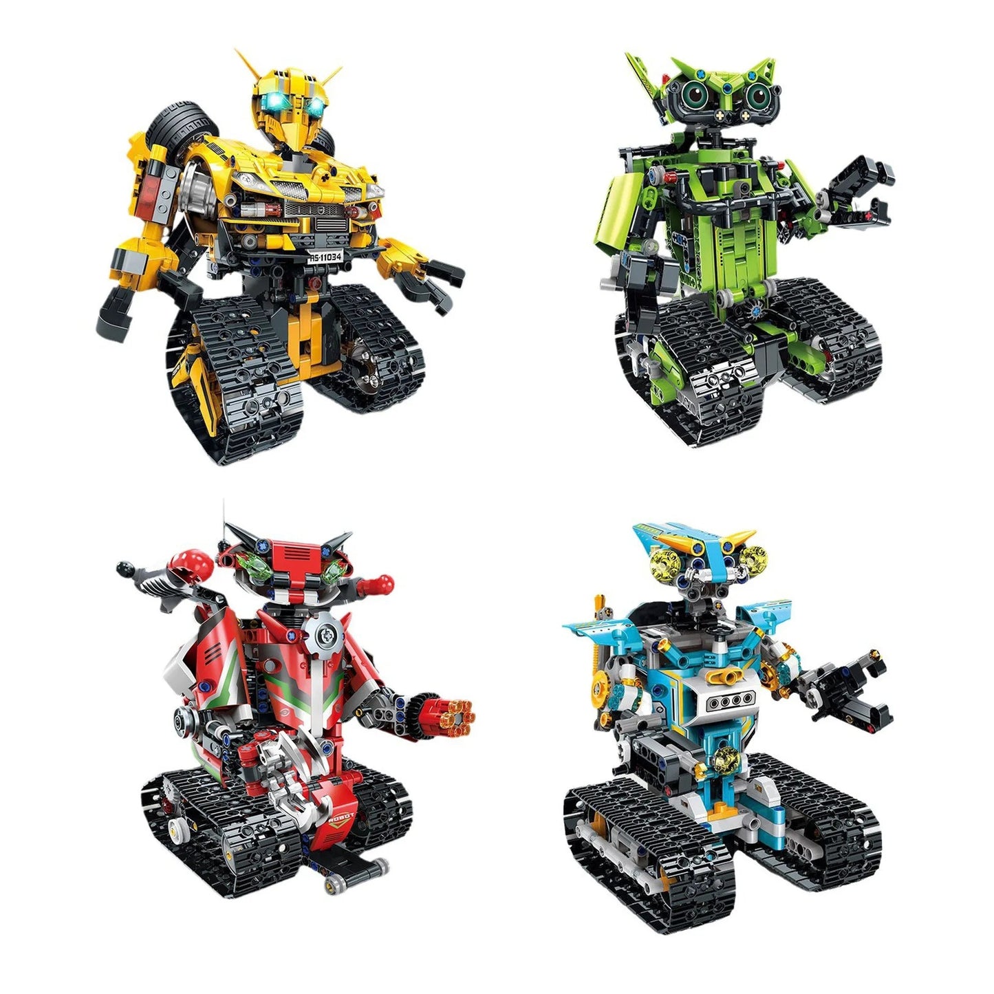 703-Piece 2-in-1 Technical Intelligent Robot and Racing Car Model with APP Control - ToylandEU