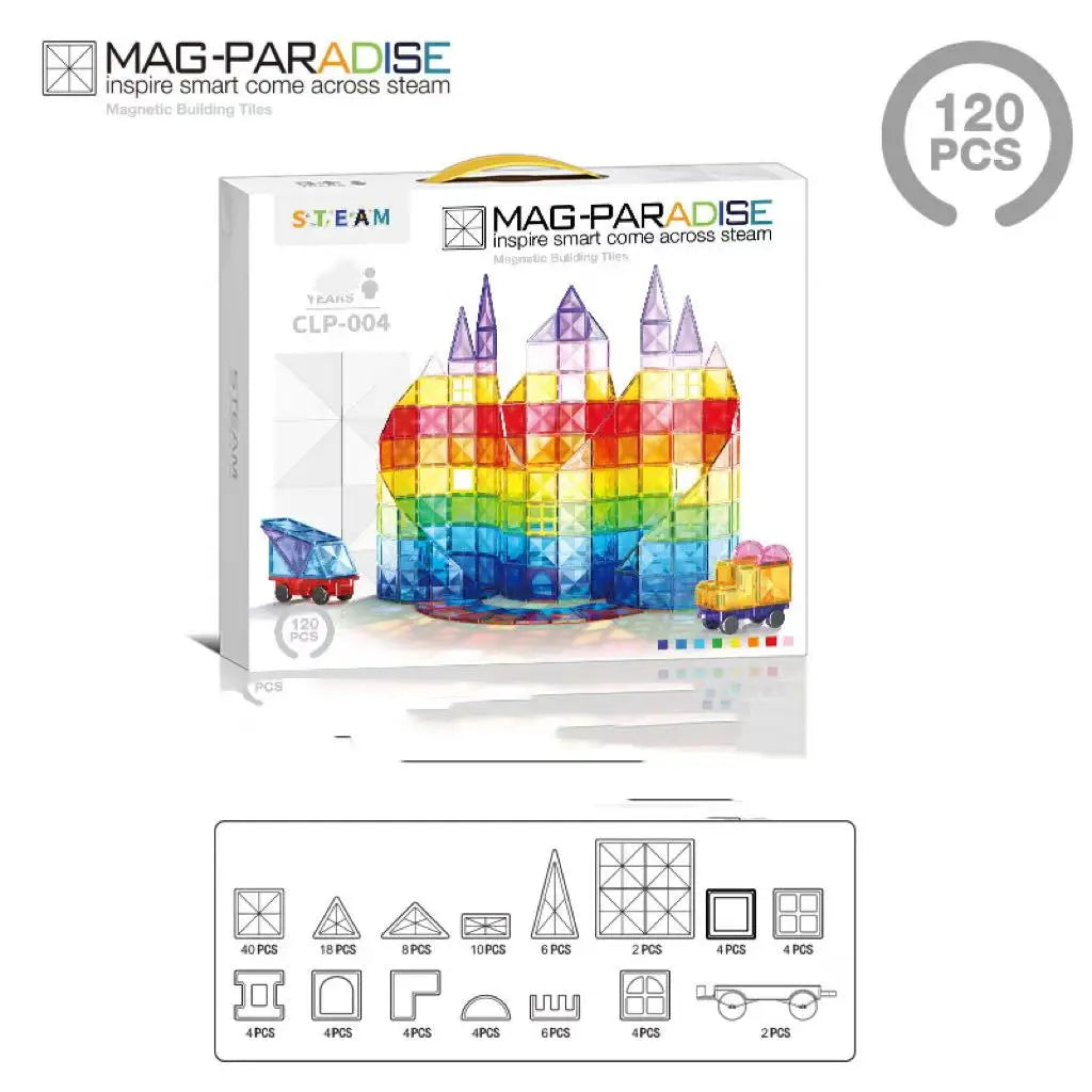 Magnetic Building Blocks | Strong Magnets | Montessori Toy | Ages 7-12