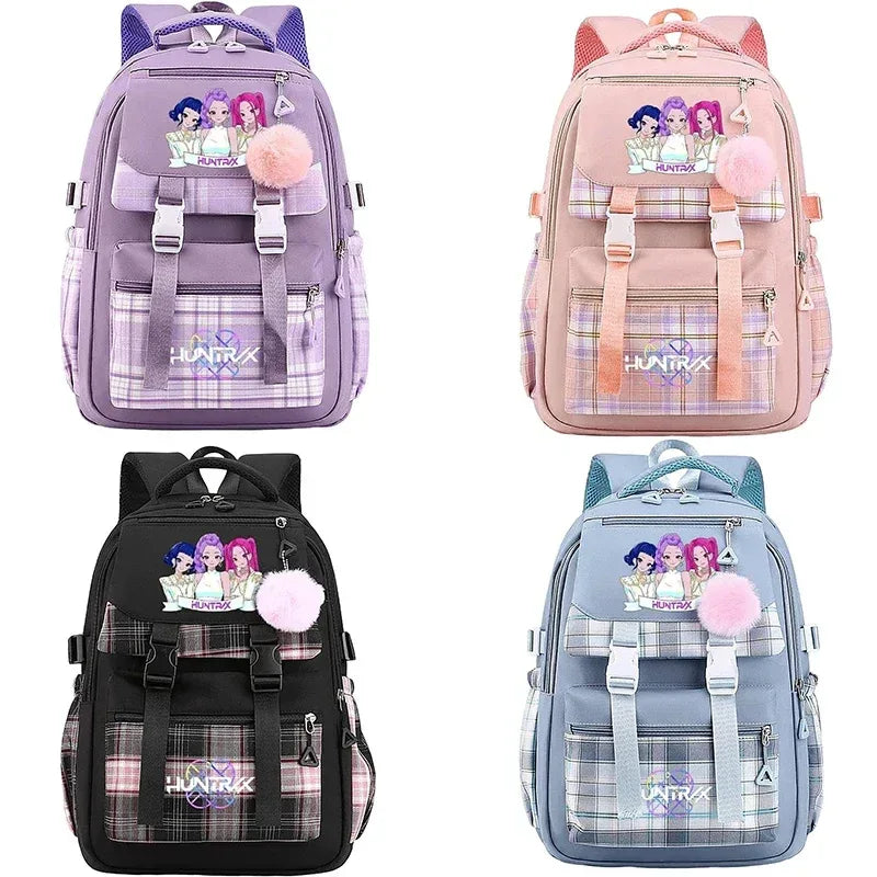 Anime Demon Hunters Backpack Large Capacity Unisex School Bag - ToylandEU