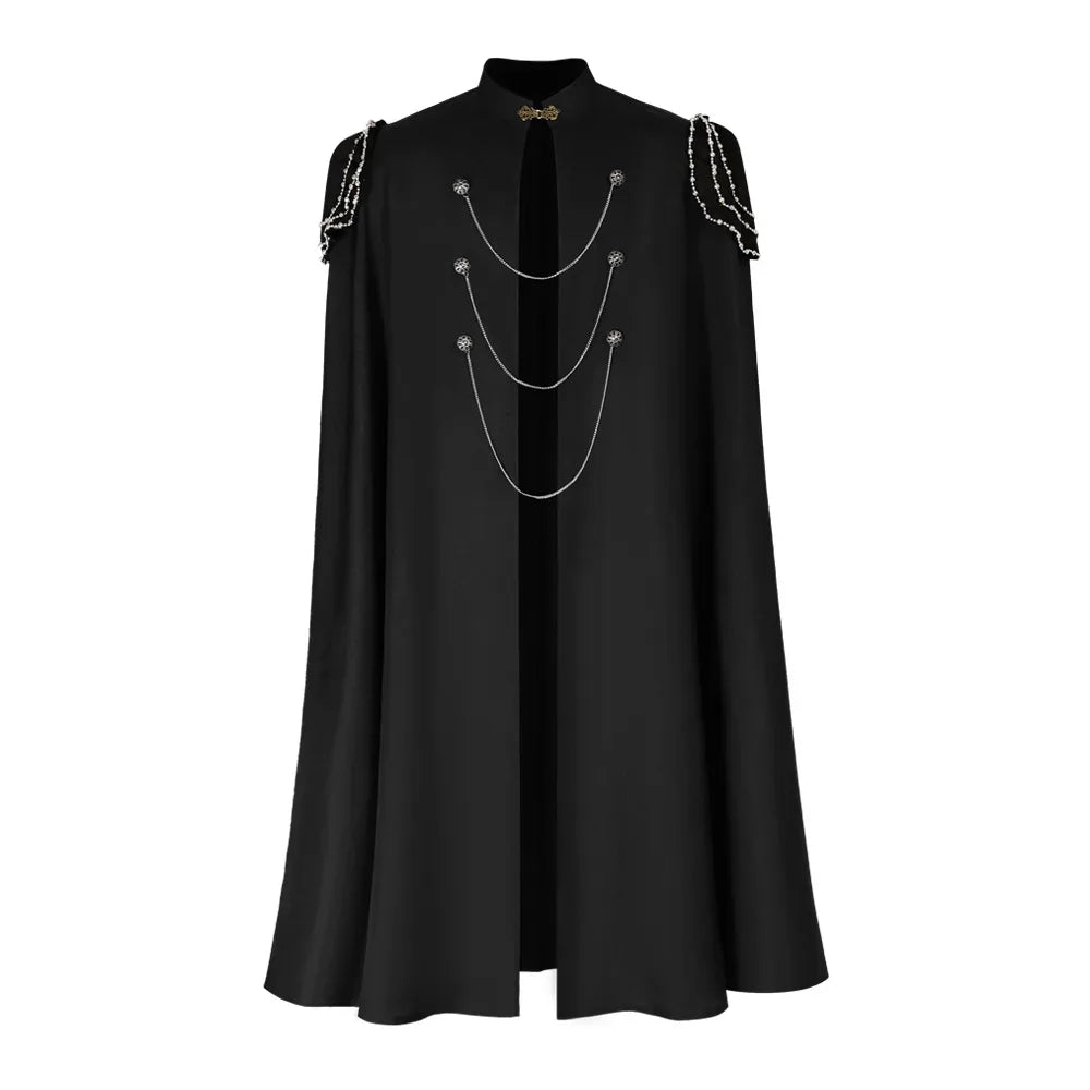 Medieval Gothic Cloak For Cosplay Cape With Chain Unisex - ToylandEU