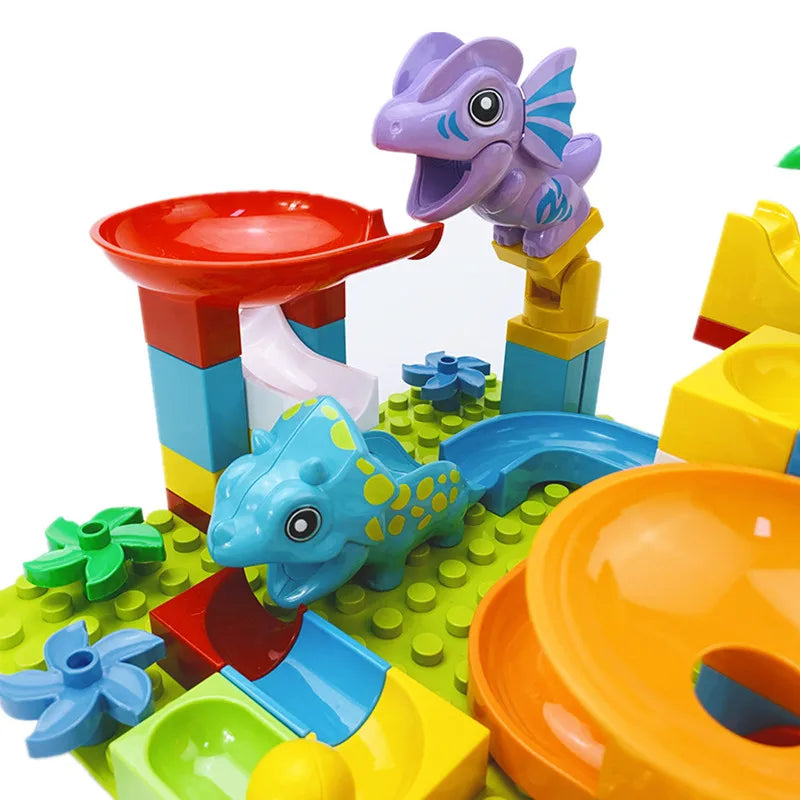 Dino Adventure Marble Run Building Set - ToylandEU