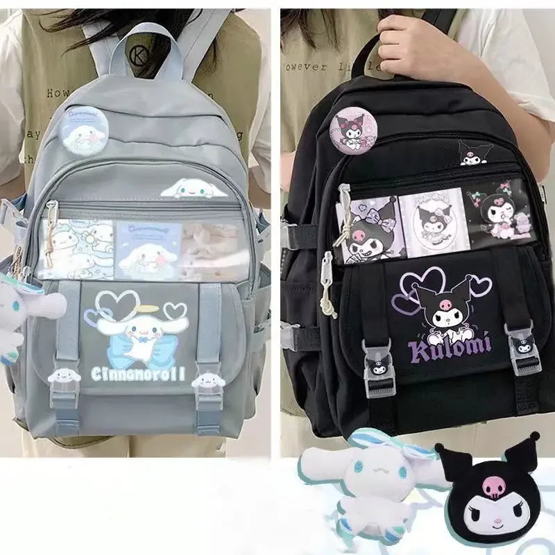 Sanrio Anime My Melody Kuromi Cinnamoroll Backpacks for Children - ToylandEU