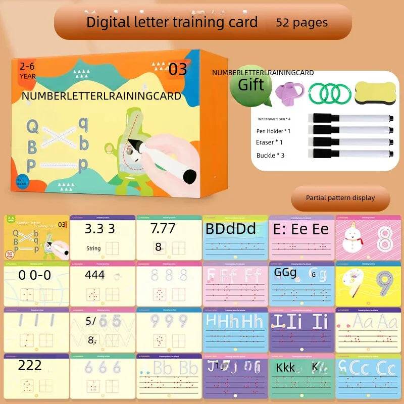 Montessori Magic Drawing Toy Set for Children Pen Control Training Color Shape Math Match Game Toddler Learning Educational Toys - ToylandEU