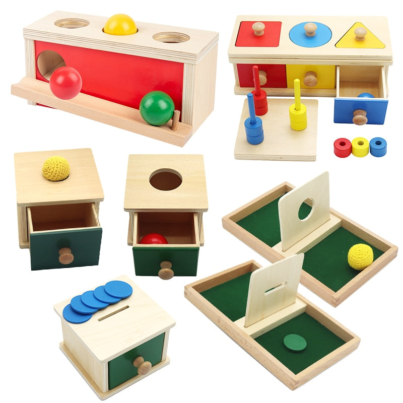 Kids Montessori Wooden Sensory Toy Box for Learning and Development - ToylandEU