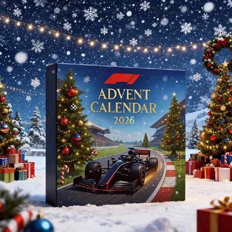 Advent Calendar | 2026 Surprise Blind Box Car Ornaments | 24 Day 2D Acrylic Card Pendants | Holiday DIY Decor