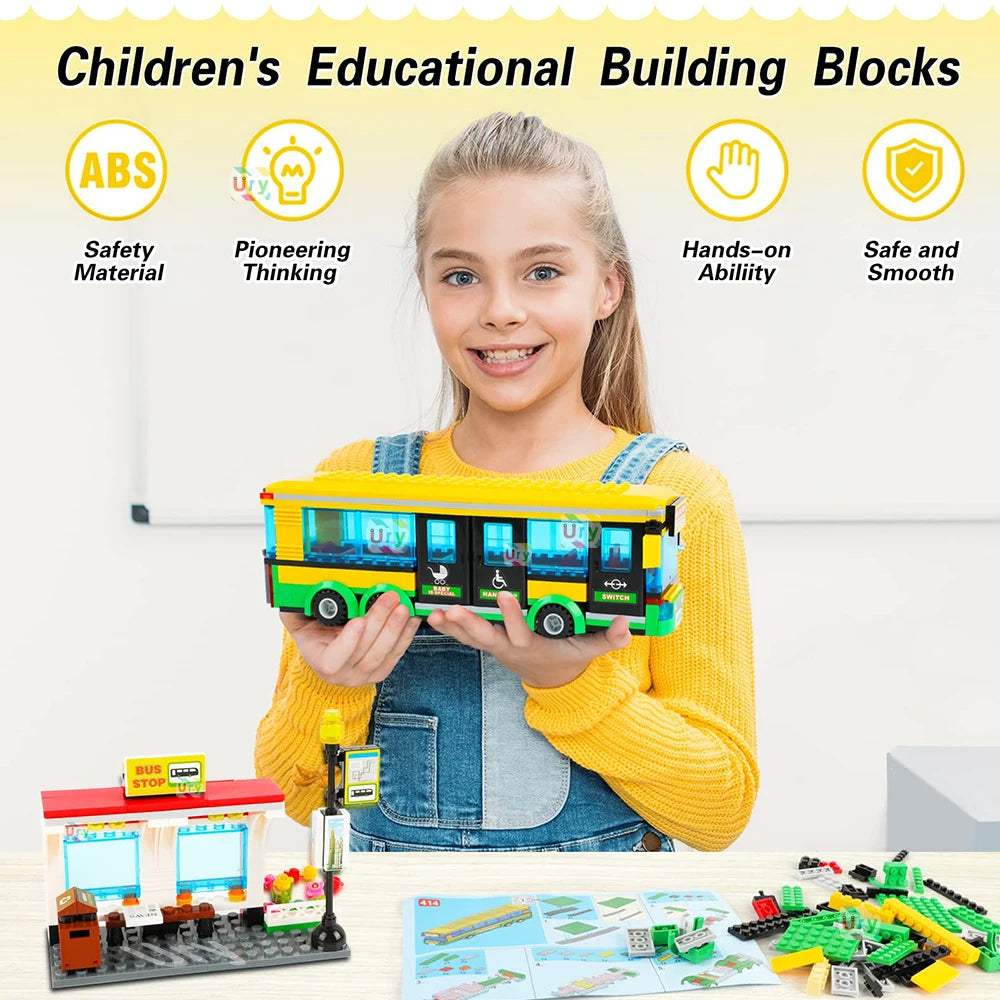 Yellow School Bus for City Passenger Transportation AliExpress Toyland EU