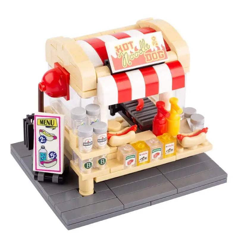 MOC City Series Scene Building Blocks Flower Shop Garden white poplar Men's restroom DIY Kids Toys Park Bench Street Lamp Toys - ToylandEU