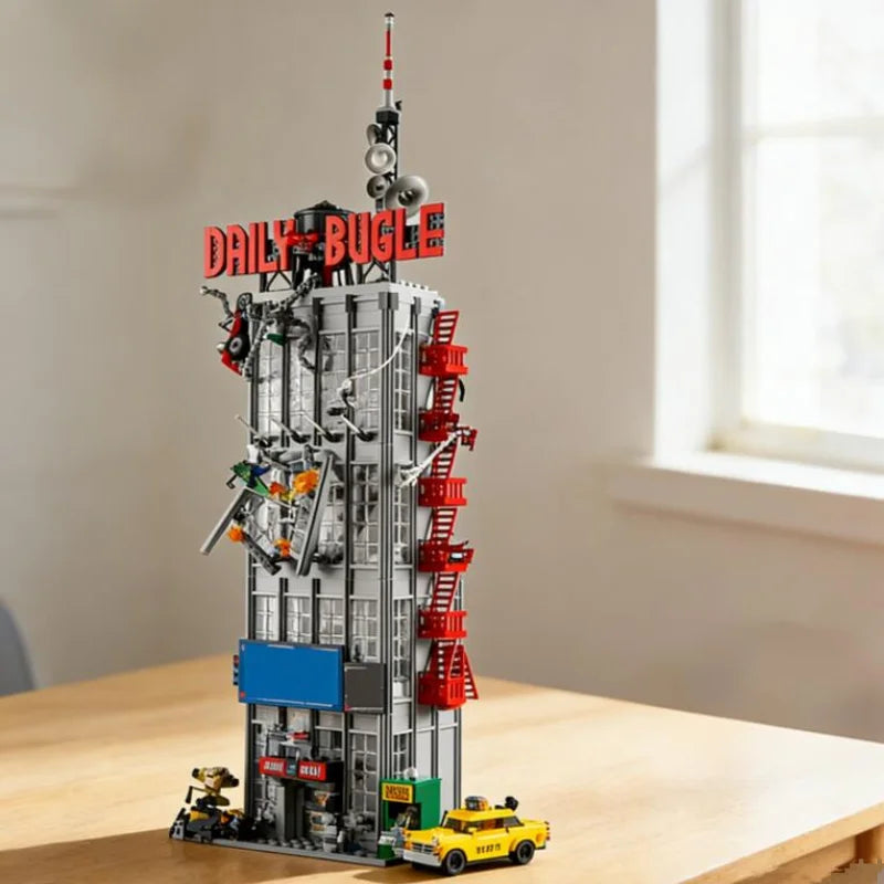 Building Block Set | 3772 Pieces | Daily Bugle Marvel Theme | Ages 18 Plus