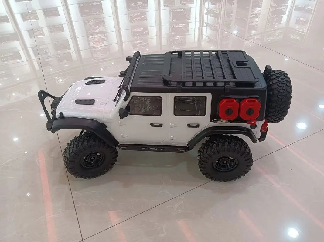 RC 1/10 Scale Remote Control Off-Road Rock Crawler Truck - 4WD RTR Climbing Vehicle with LED Lights and Lithium Battery