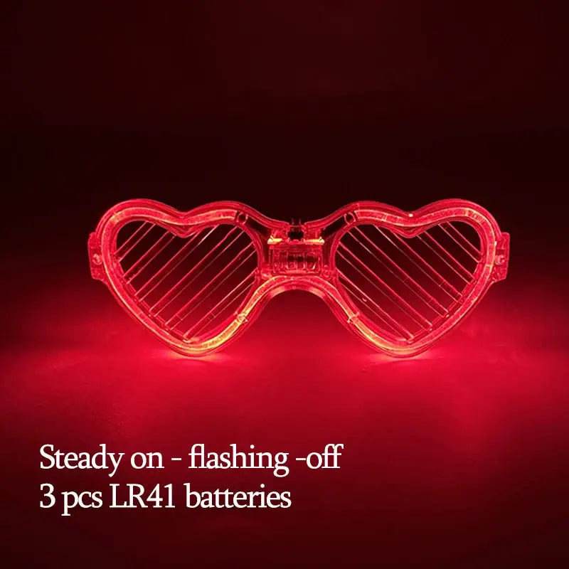 New Acrylic Luminous Glowing Cyberpunk Glasses LED Light Up Halloween Party Glasses Bar Club Props Neon Glasses Supplies - ToylandEU