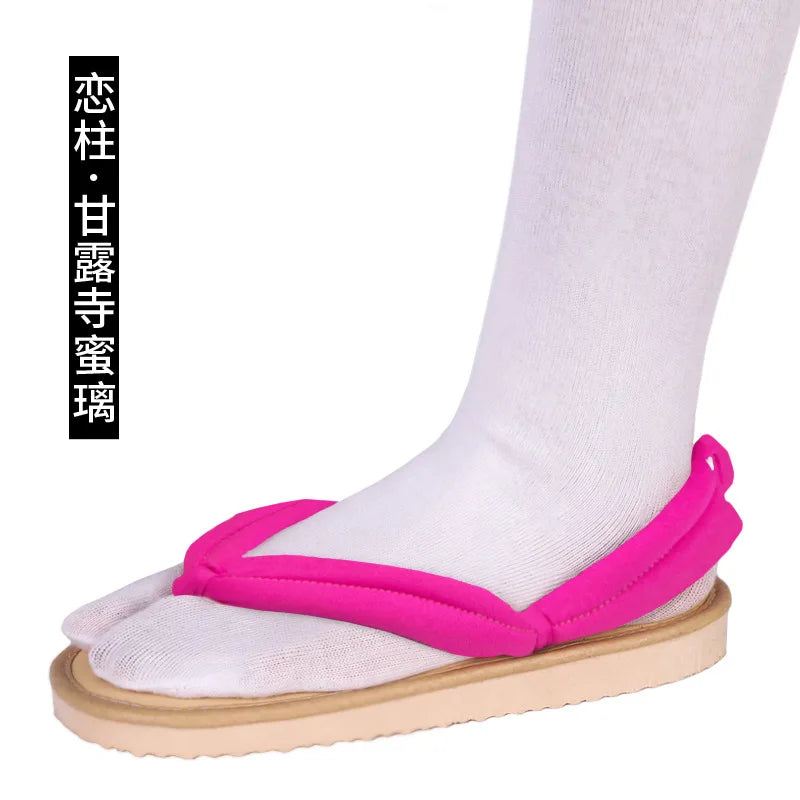 Anime Cosplay Sandals | Character Print | Plastic Upper And Sole | Adult Unisex
